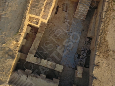 Fotografía aérea del patio