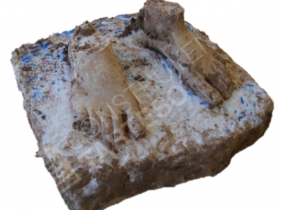 Fragmento de una escultura de mármol